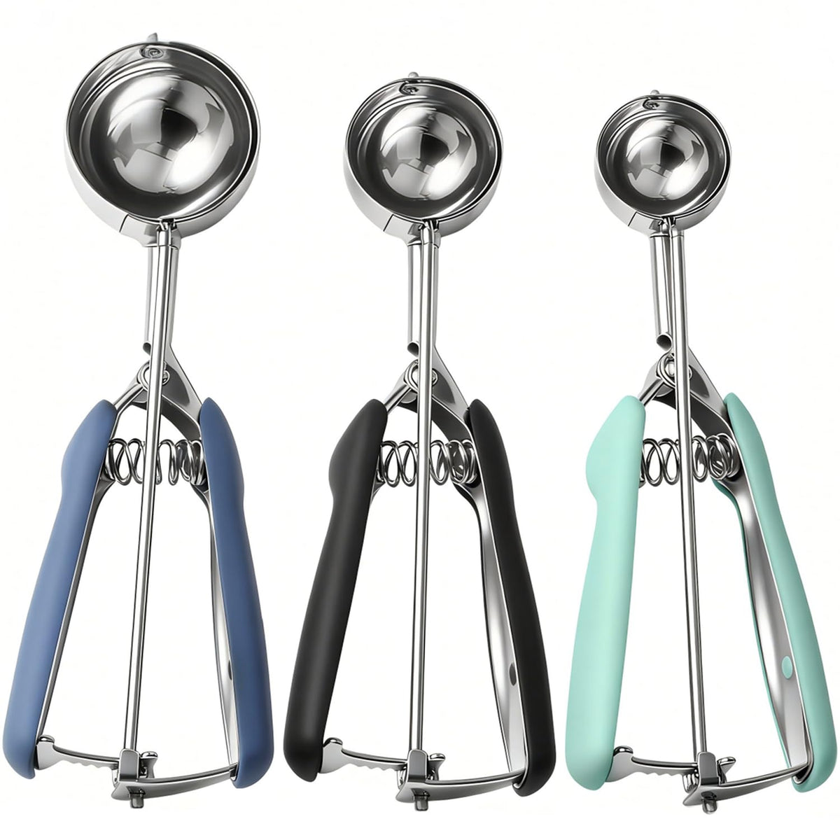 SUNNORN three-sizes cookie scoop set for precise dough portions