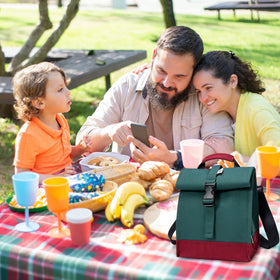 Sunny Bird back pocket keeps small items organized.
