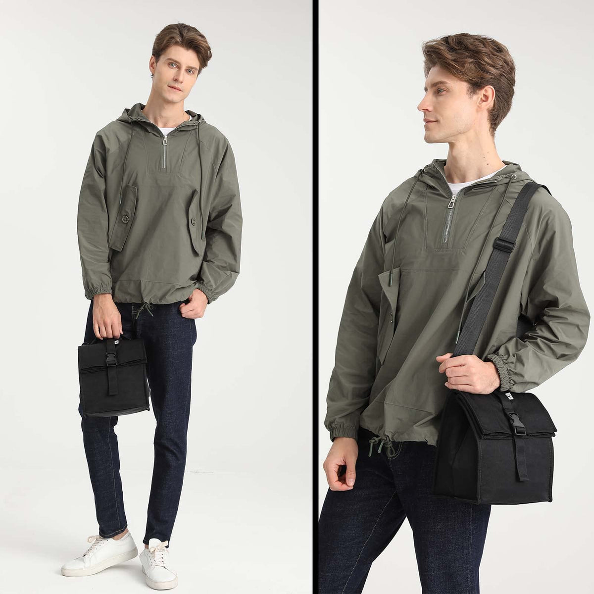 Sunny Bird detachable shoulder strap helps hands-free carrying.