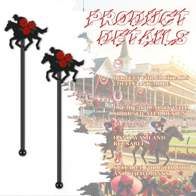 Sunnychicc horse race swizzle sticks ideal for derby day gatherings.