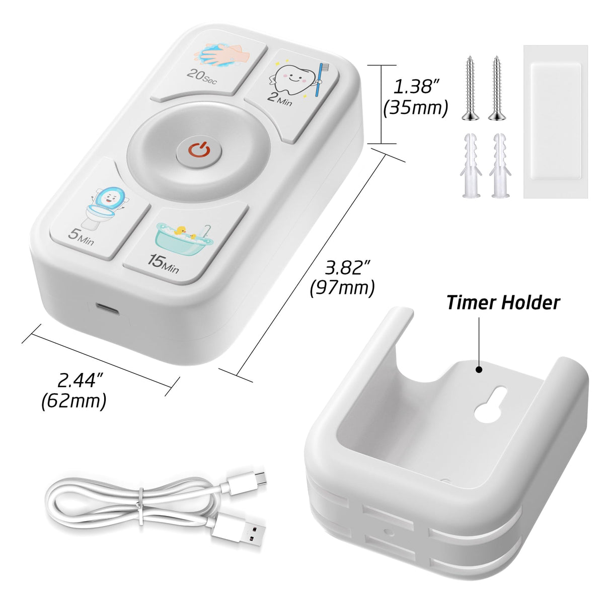 Sunnyload Bright White Kids Timer adds color and motivation to daily routines