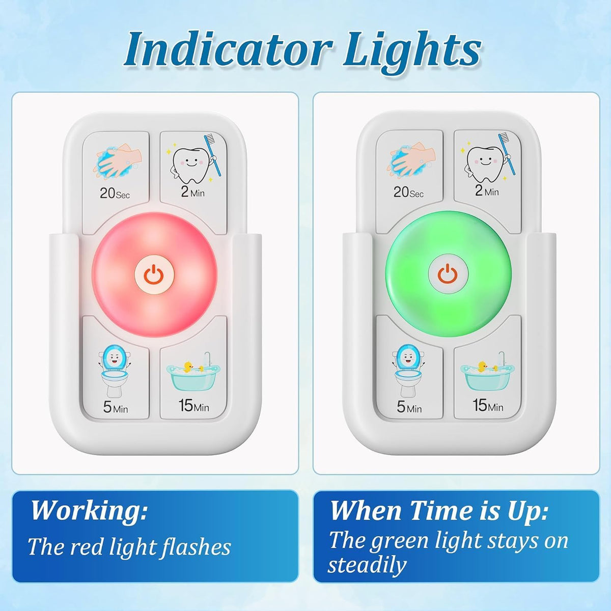 Sunnyload timer makes shower time predictable and fun with colorful visuals