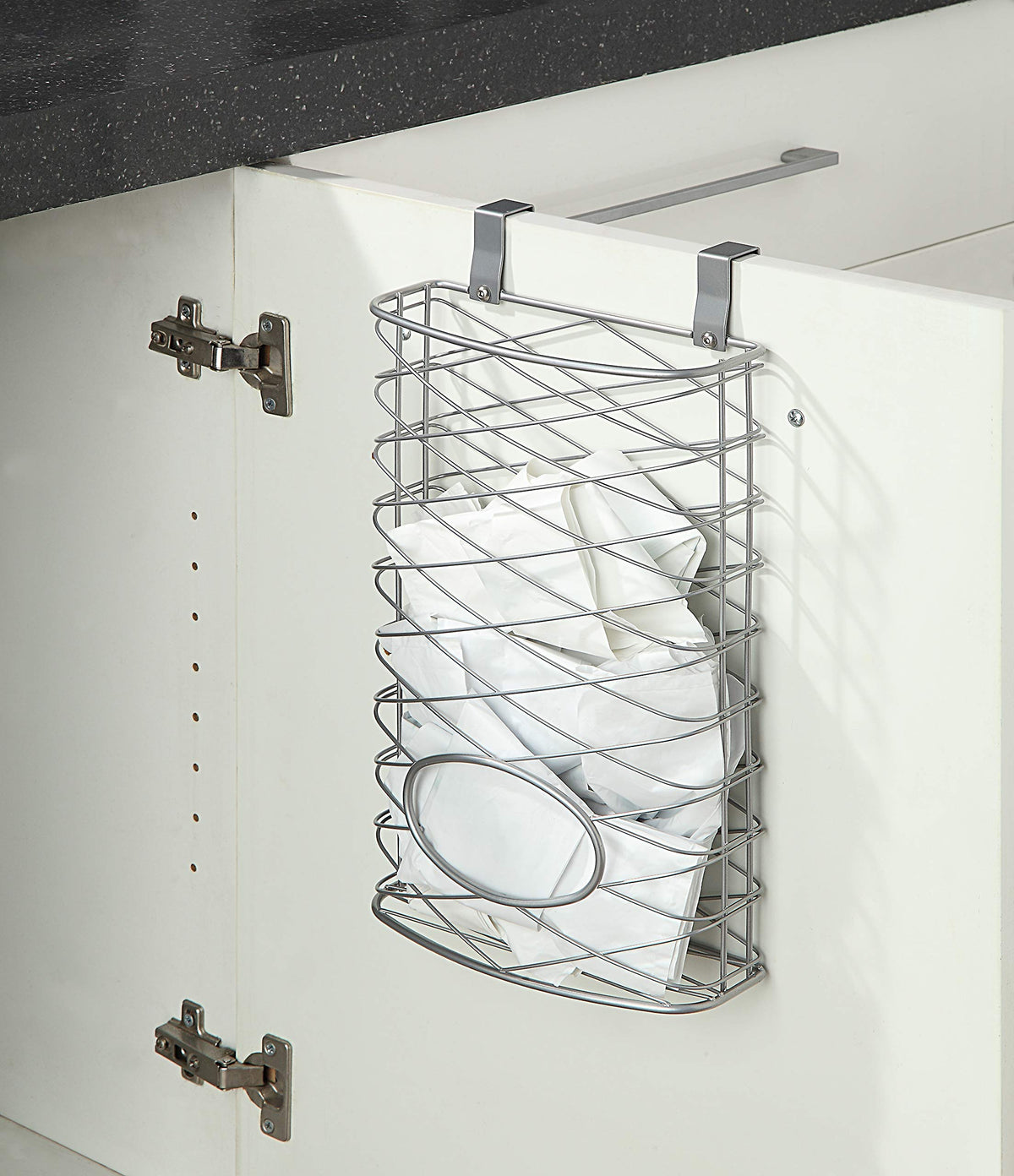 SunnyPoint bag storage bin open-top holds bags neatly and visibly