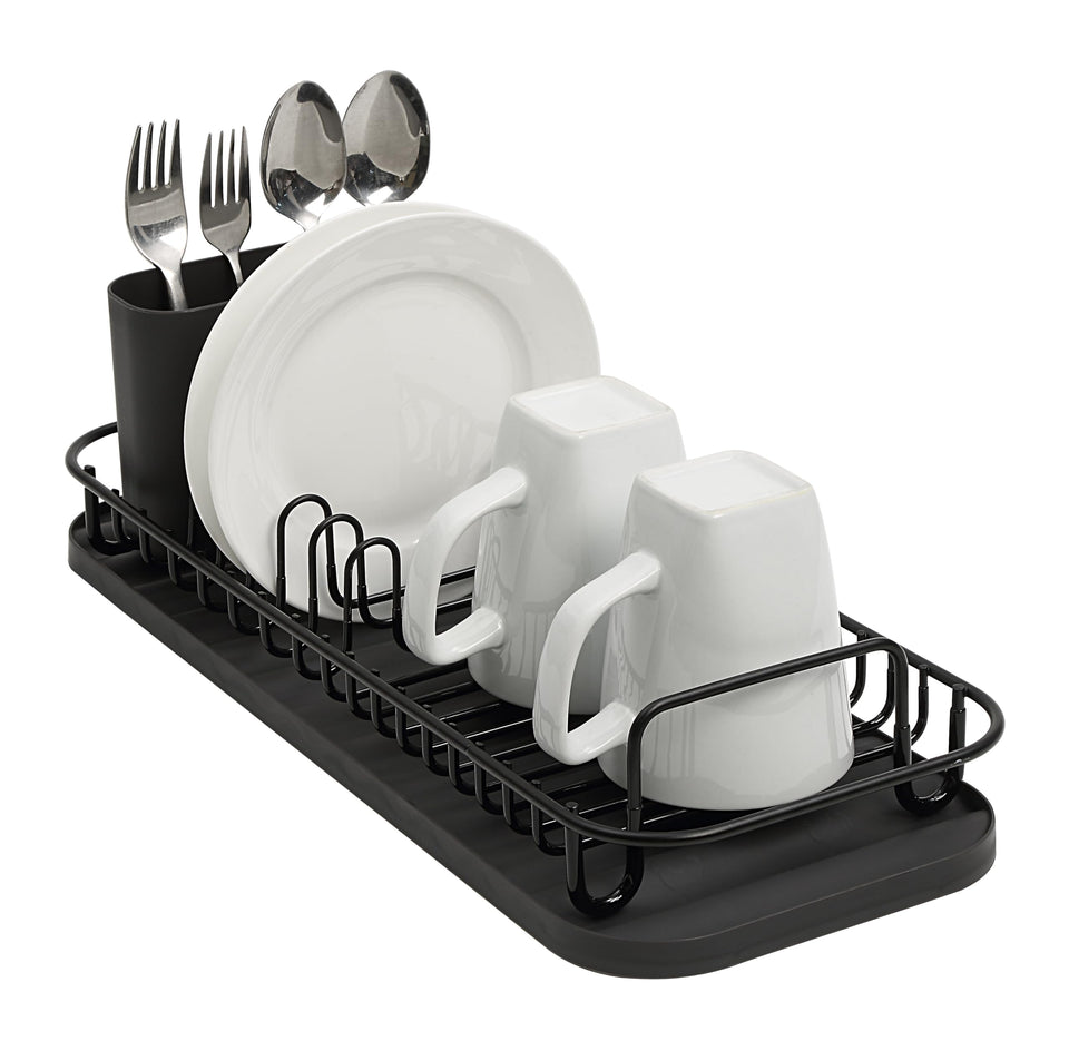 SunnyPoint NeverRust over-sink dish rack showing rustproof design and space-saving layout