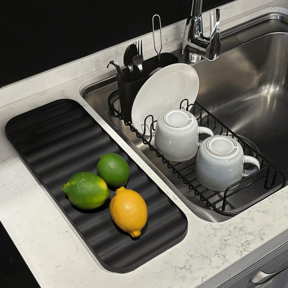 SunnyPoint NeverRust removable utensil holder with drainage holes for quick drying