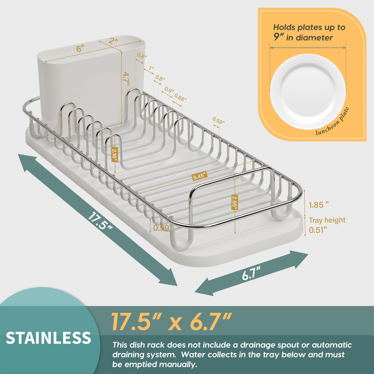 SunnyPoint silver finish complements modern kitchens while resisting moisture.