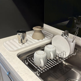 SunnyPoint utensil holder with removable drip tray keeps utensils organized and dry.