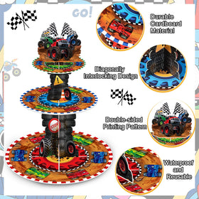 Sunnyray dessert tower accessory highlights easy assembly and sturdy cardboard construction.