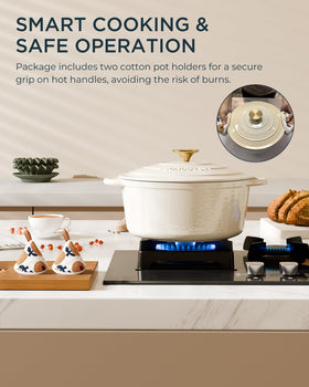 SUNOUTLY oven safe to 500F supports bread baking