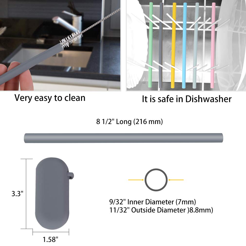 Sunseeke customizable-length straw fits children's cups with easy trimming.
