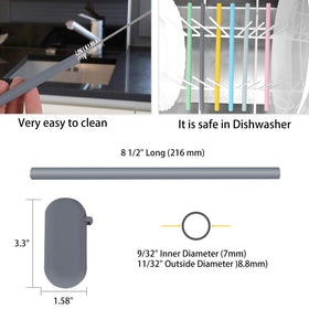 Sunseeke customizable-length straw fits children's cups with easy trimming.