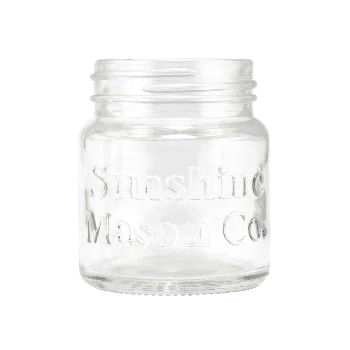Sunshine Mason Co. 2 oz glass is dishwasher safe, easing cleanup.