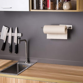 Suntech kitchen and bathroom organizer adds decor while staying functional.