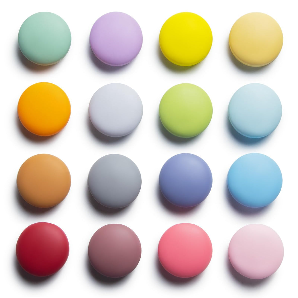 SUNURS 16-9 piece colorful fridge magnets with glossy finish for metal surfaces.