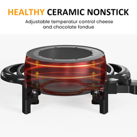 Sunvivi 8-color-coded fondue forks for easy dipping and sharing.