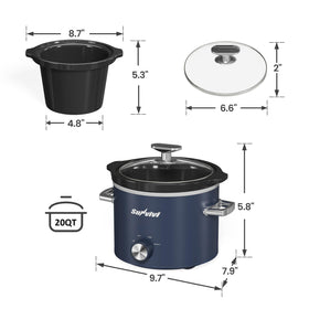 SUNVIVI anti slip feet keep the unit steady during cooking