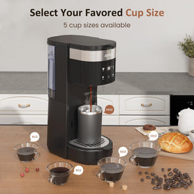 SUNVIVI compact office kitchen coffee maker ready for home or office use