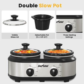 Sunvivi dual temperature control for high, low, and warm settings.