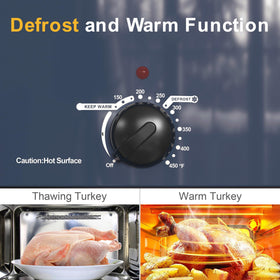 Sunvivi Roaster Oven blue stainless-steel finish for a modern kitchen look