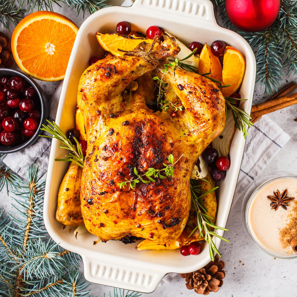 Sunvivi Roaster Oven liftable rack enabling easy turkey insertion.