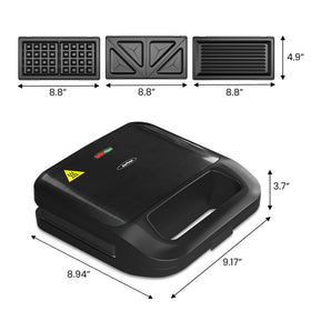 Sunvivi sandwich-maker 750W performance delivers fast, consistent results.