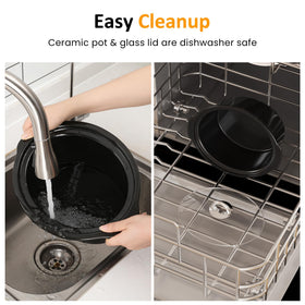 Sunvivi stainless steel casing cleans easily with a quick wipe.