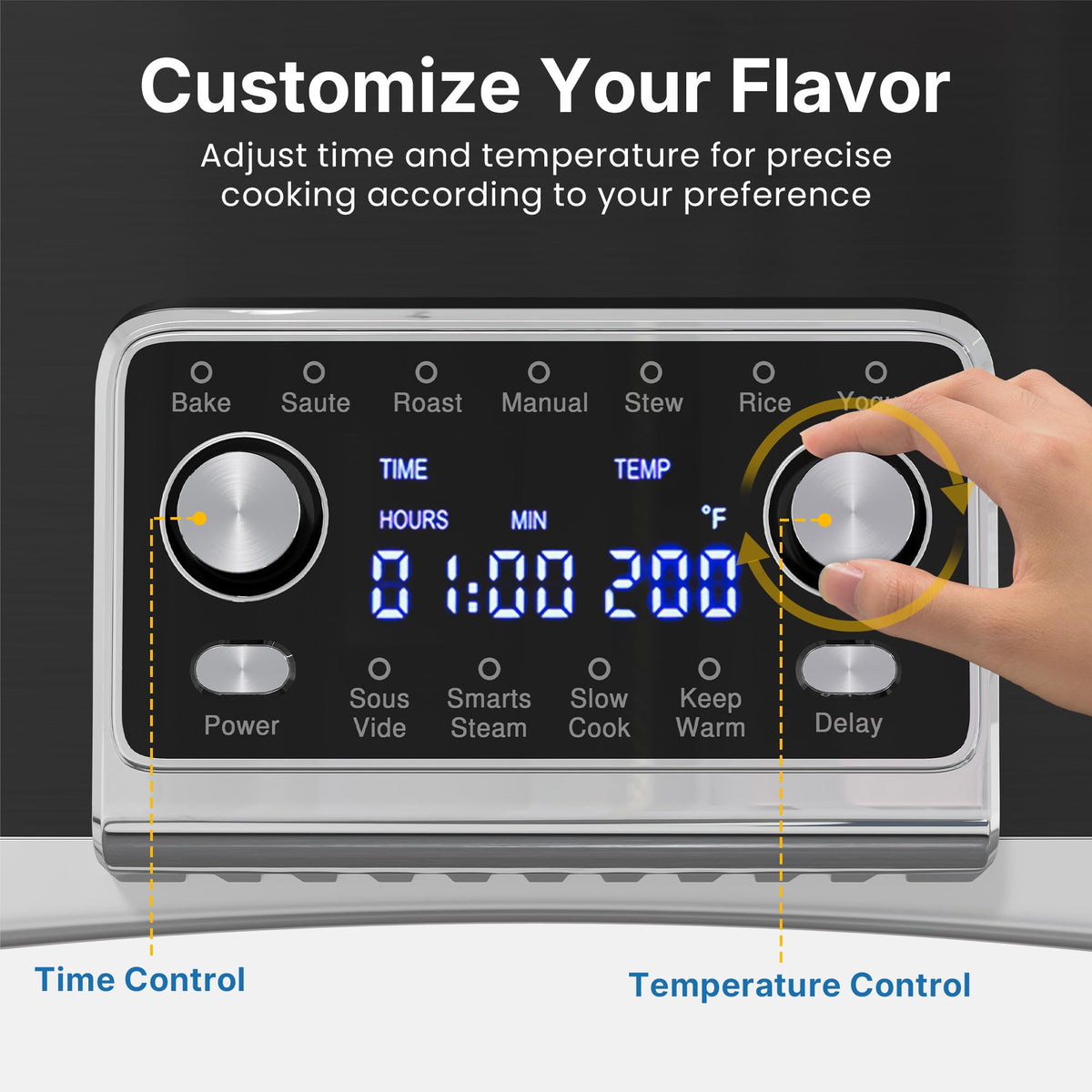 SUNVIVIPRO glass lid dishwasher-safe for easy monitoring of progress