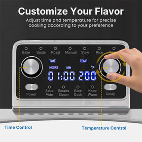 SUNVIVIPRO glass lid dishwasher-safe for easy monitoring of progress