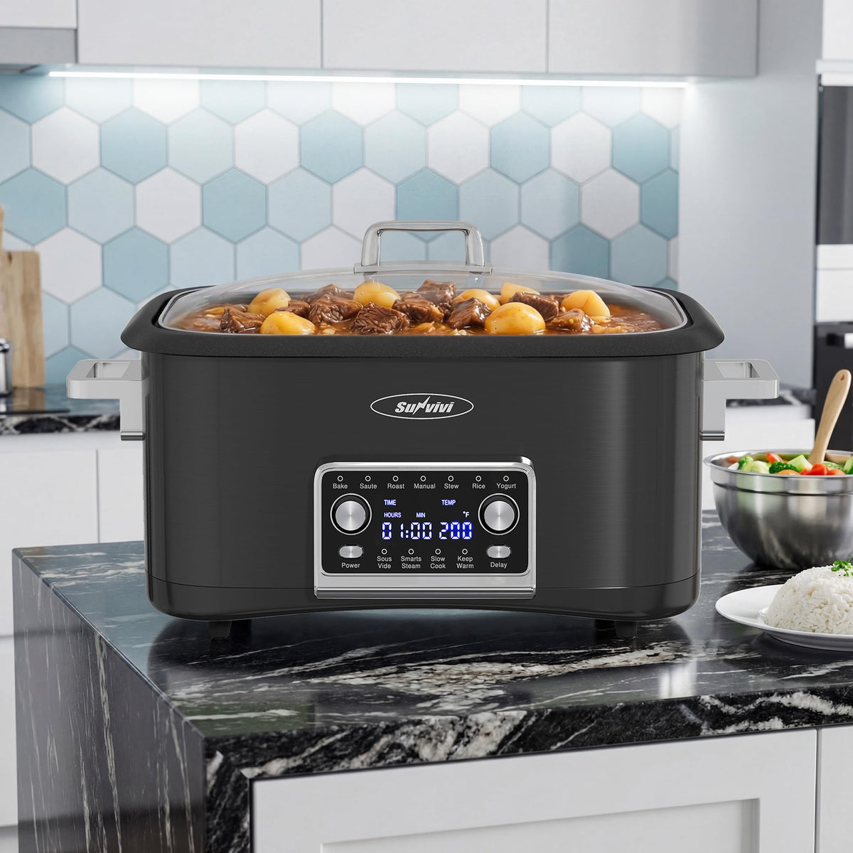 SUNVIVIPRO party-buffet-ready setup ideal for gatherings