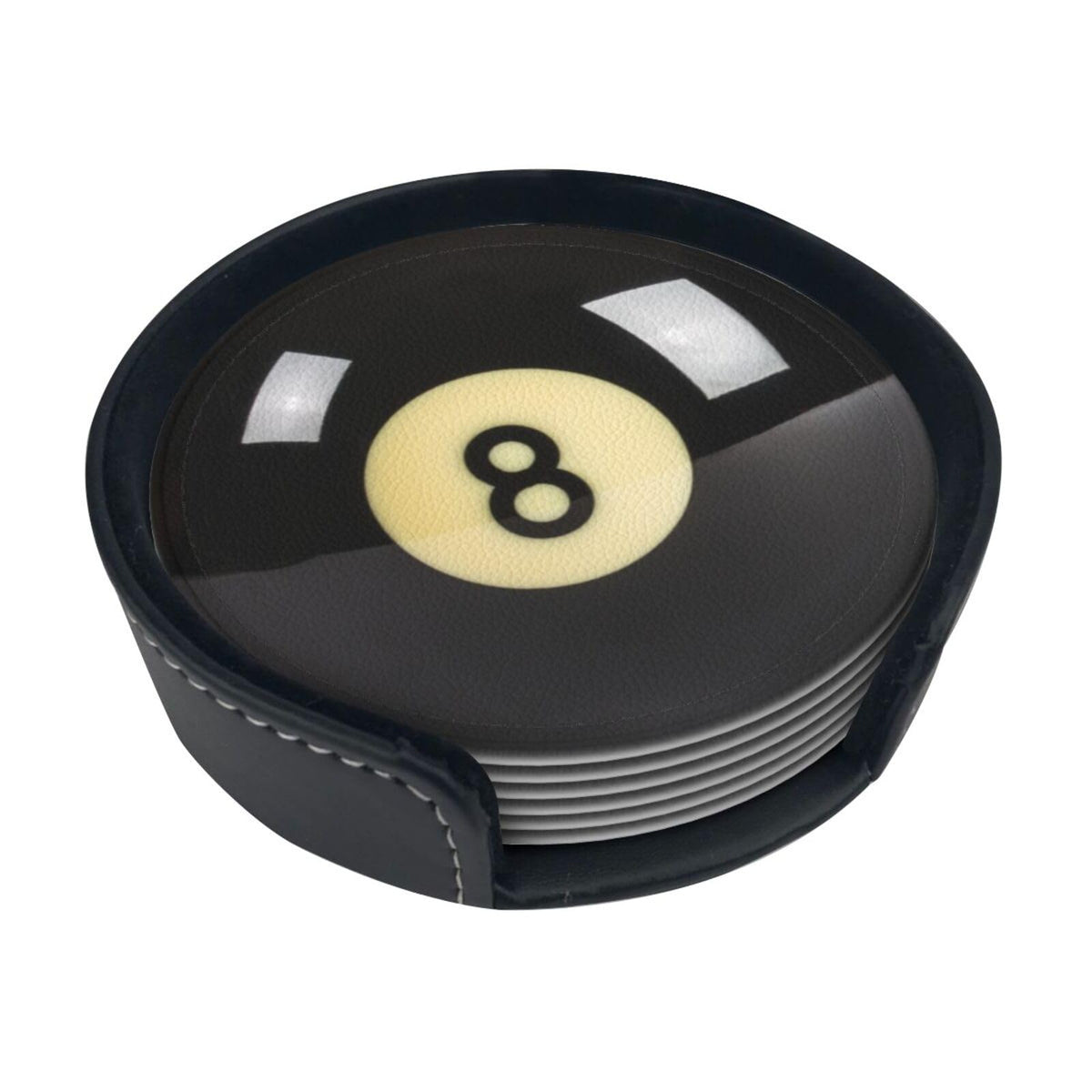 Sunwarshile home and office decor with sleek leather coasters
