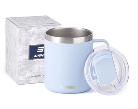 Sunwill BPA-free lid seals well and is straw-friendly for sipping