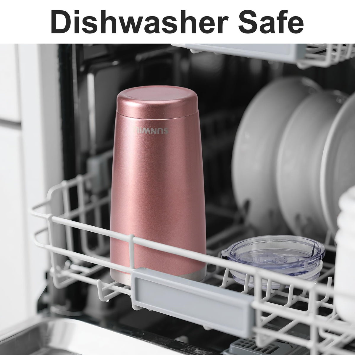 SUNWILL BPA-free sliding lid prevents spills while sipping