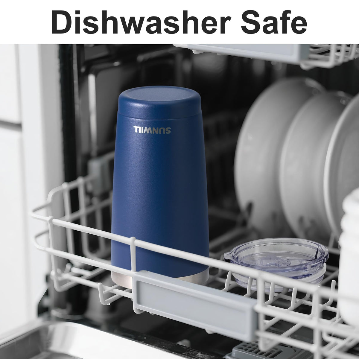 SUNWILL BPA-free sliding lid seals securely for spill-free sipping
