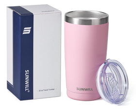 SUNWILL Car cup holder-friendly tumbler ready for commutes and road trips
