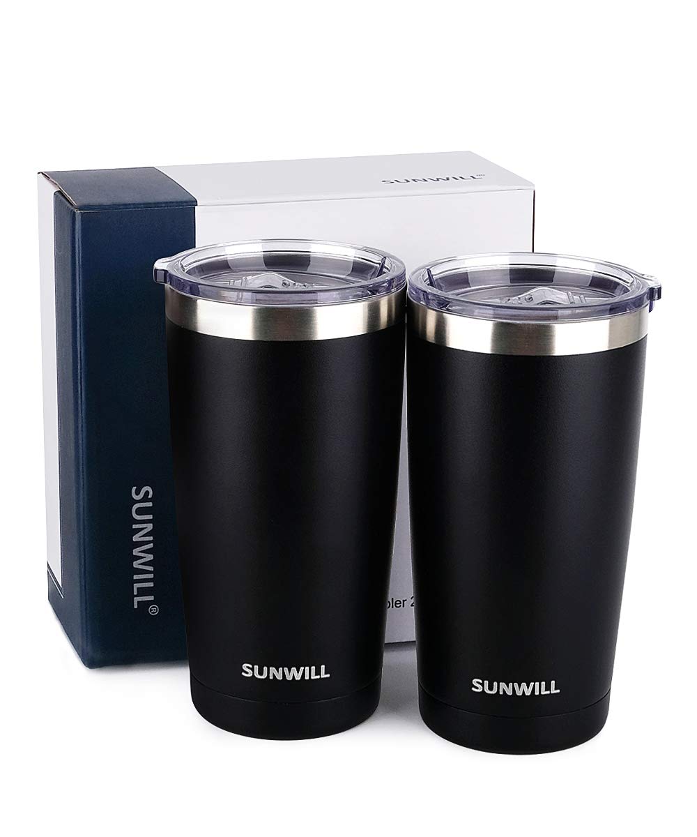 SUNWILL car-cup-holder friendly tumbler fits most vehicles.