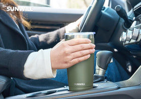 SUNWILL cup-holder friendly design fits cars, gym bags, and hikes.