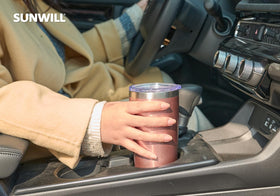 SUNWILL cup-holder friendly design fits cars and gyms