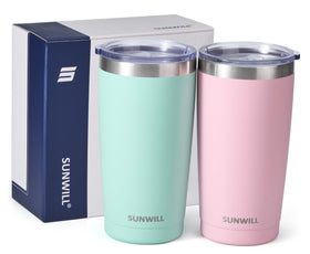 SUNWILL powder-coated finish mug with non-slip grip for easy handling