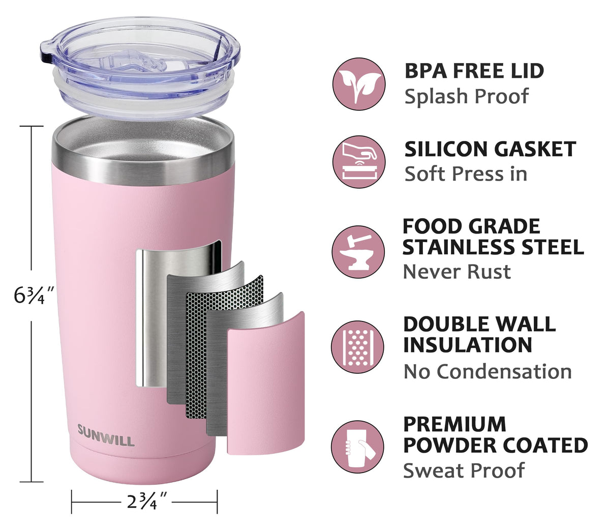 SUNWILL Sakura powder coating close-up showing durable finish for everyday use