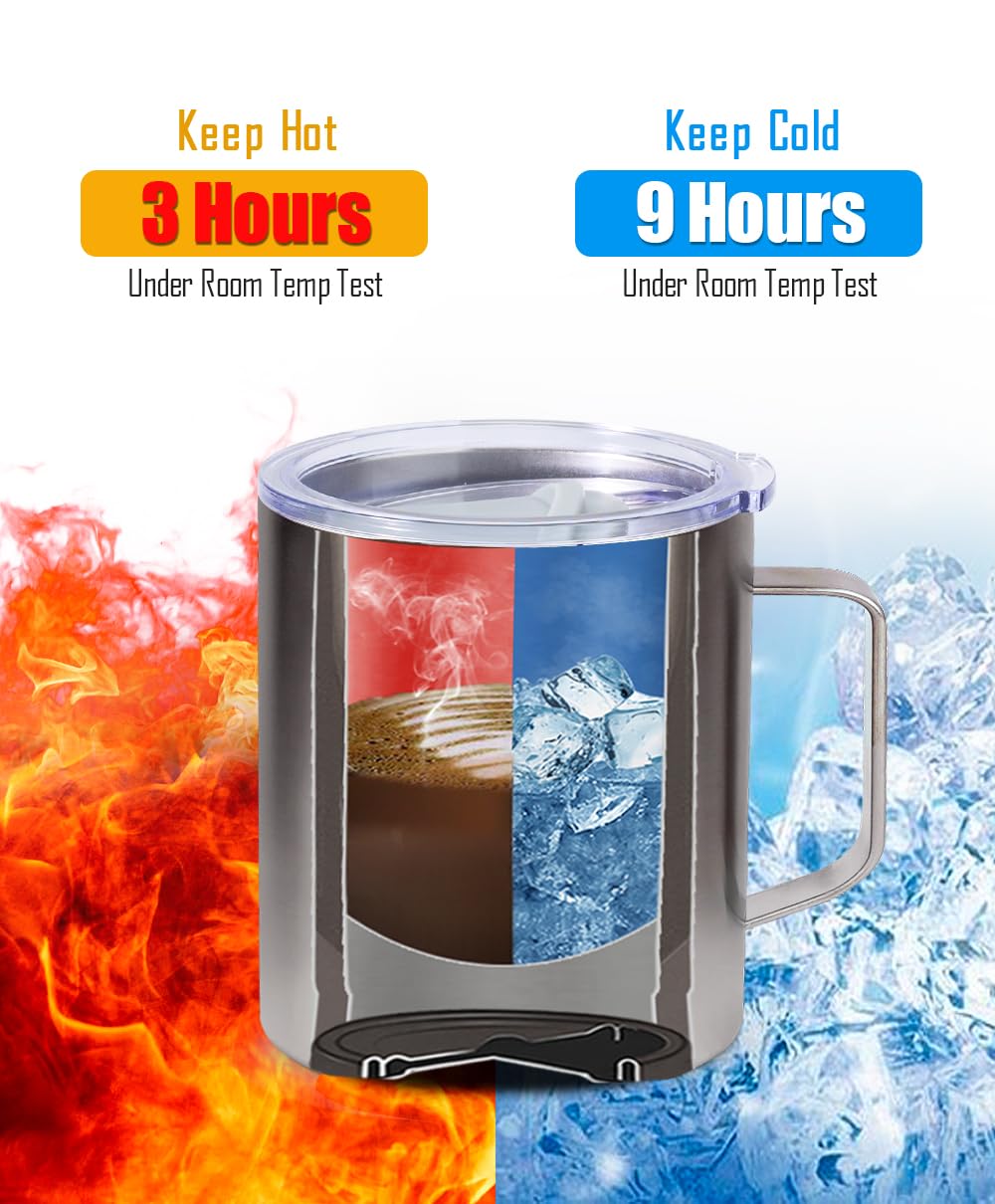 SUNWILL Travel Coffee Mug stainless steel construction resists rust and wear.