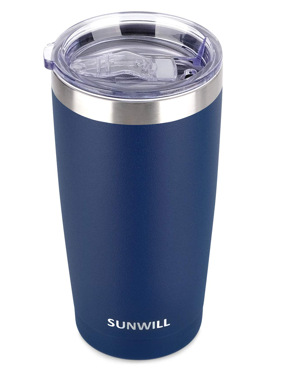 SUNWILL Travel Coffee Tumbler 20oz navy powder coat for daily use