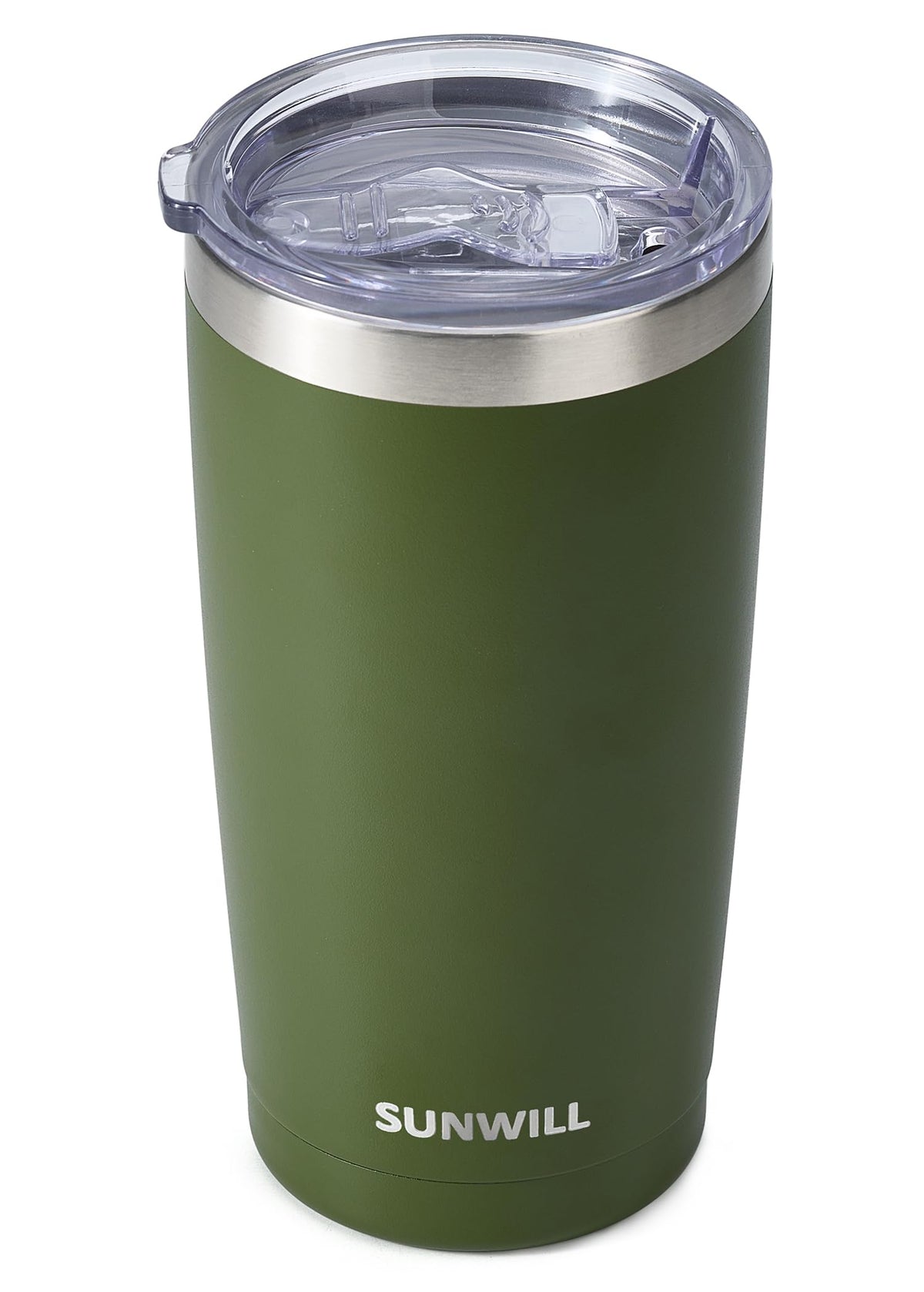 SUNWILL Travel Coffee Tumbler 20 oz for on the go warmth and spill resistance.