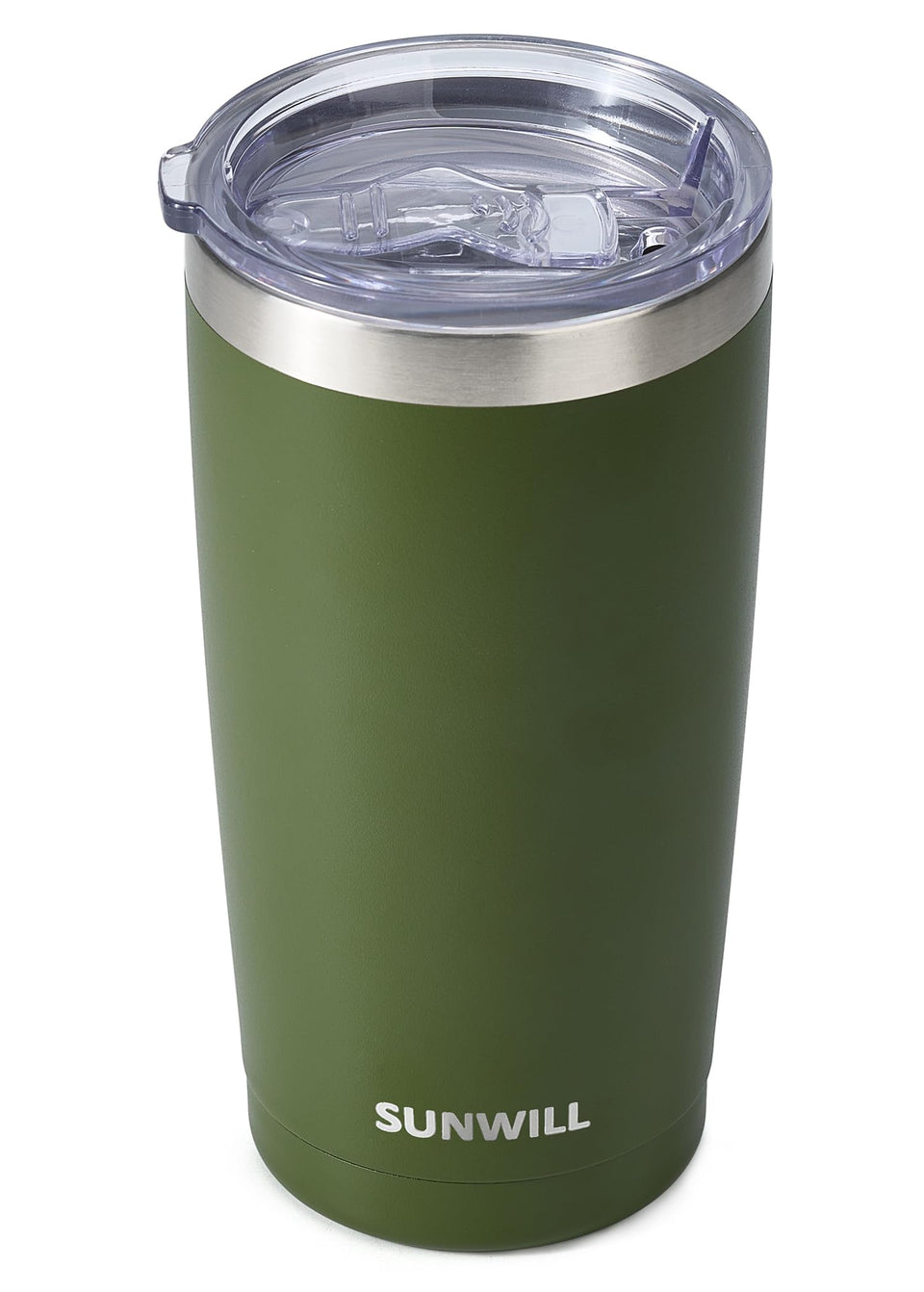 SUNWILL Travel Coffee Tumbler 20 oz for on the go warmth and spill resistance.