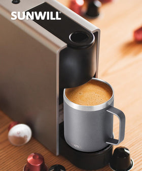 SUNWILL camping-ready mug supports cold or hot drinks on adventures.