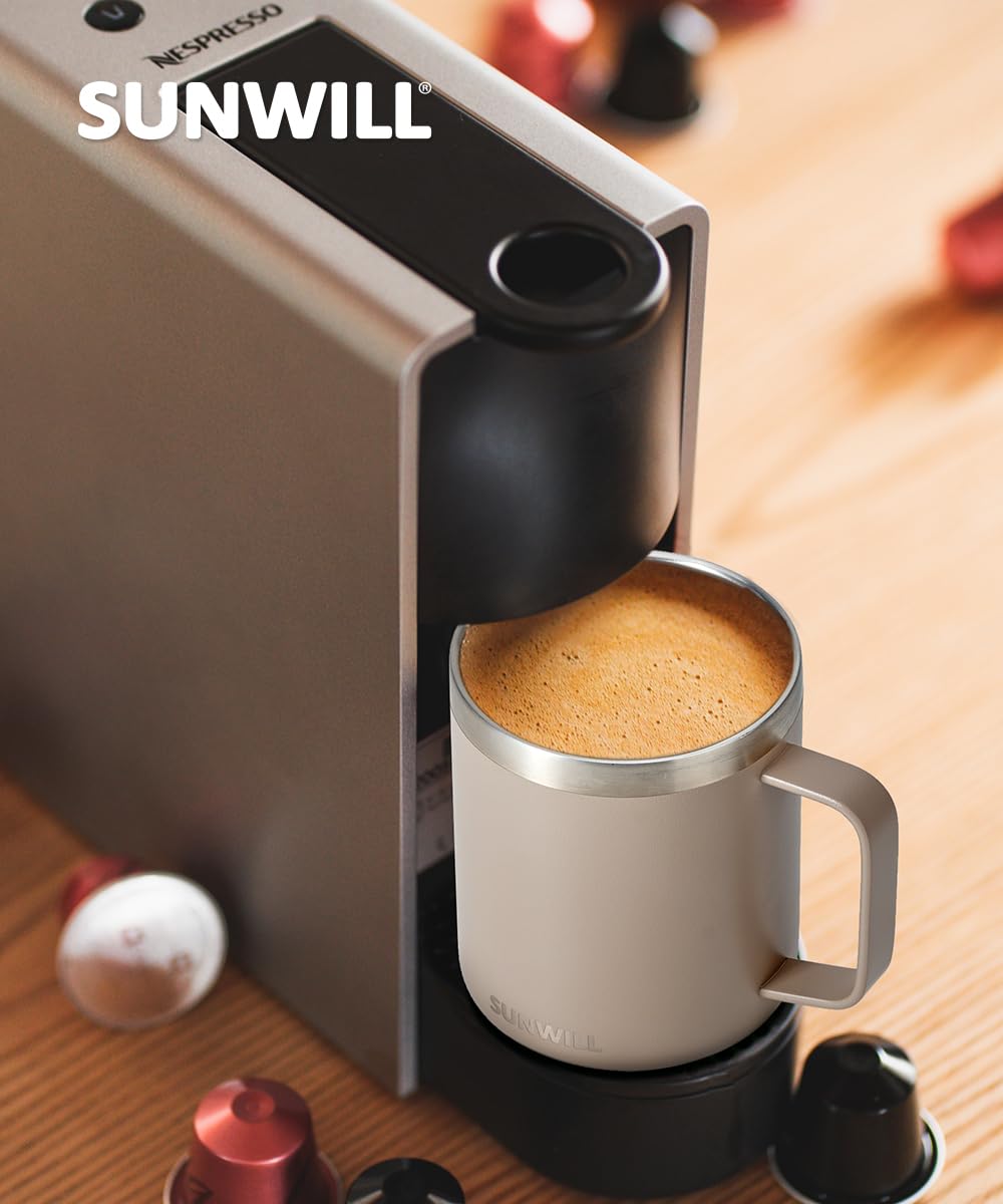 SUNWILL travel mug in camping scene perfect for outdoor adventures