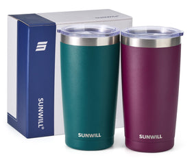 SUNWILL Travel Mug car-cup-holder friendly design fits most vehicles.