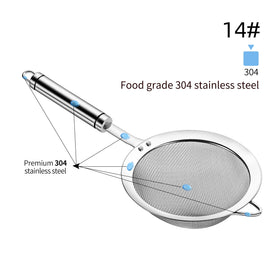 Sunwukin stainless steel strainer closeup highlighting durable construction for daily use