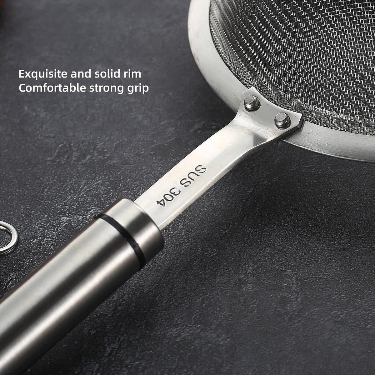 Sunwukin strainer ideal for pasta, rice, flour, and powdered sugar tasks