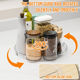 SuoXing pantry turntable storage keeps snacks organized.