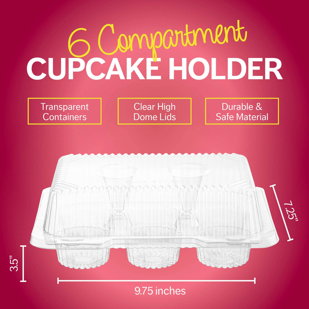 Supellectilem hinged lid and two lock tabs provide secure sealing.